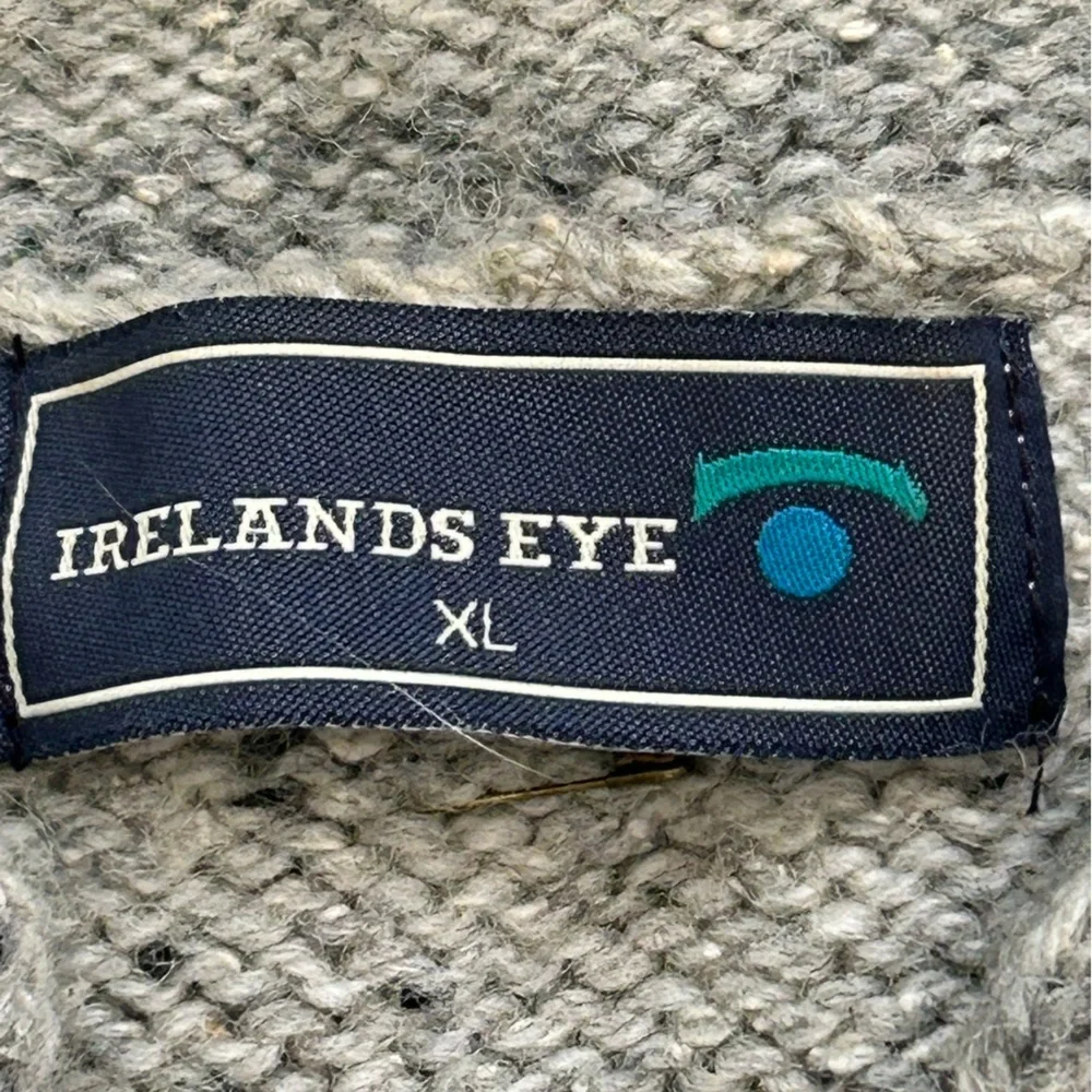 Irelands Eye Wool Silk Blend‎ Sweater w/ Button Sz XL